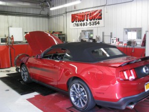 Mustang cobra on Kennedy's dyno getting tuned