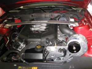 Supercharged 2011 Mustang Cobra Engine Compartment